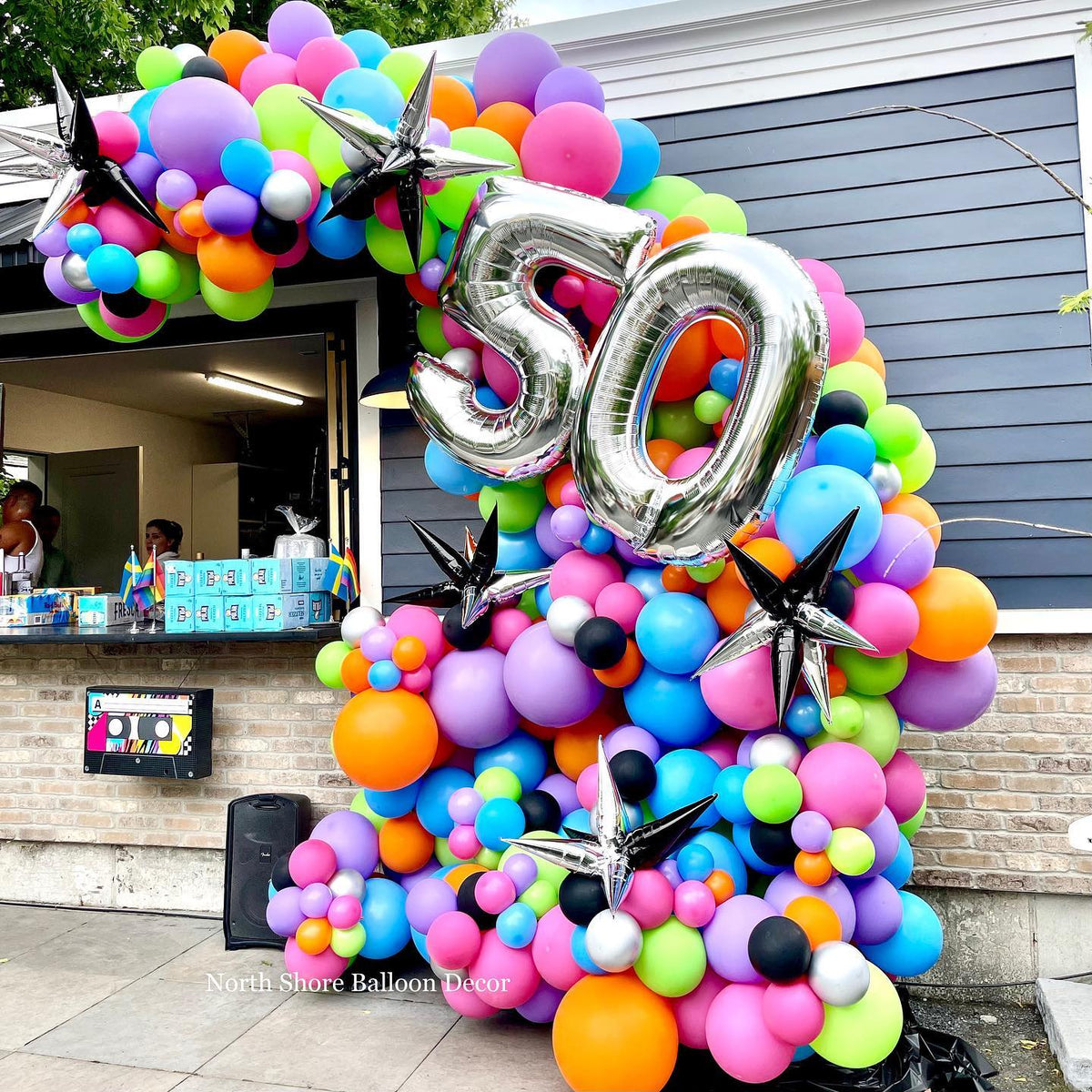 Retro 80's Birthday Garland Display