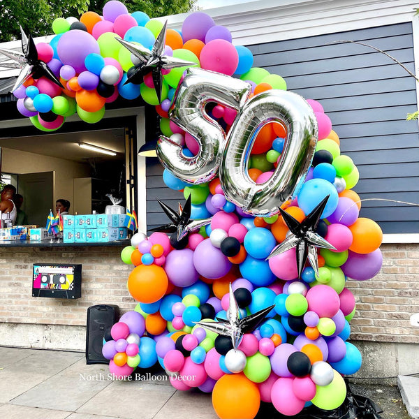 Retro 80's Birthday Garland Display