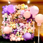 Pastel Floral Balloon Wall, Backdrop & Helium Tassels