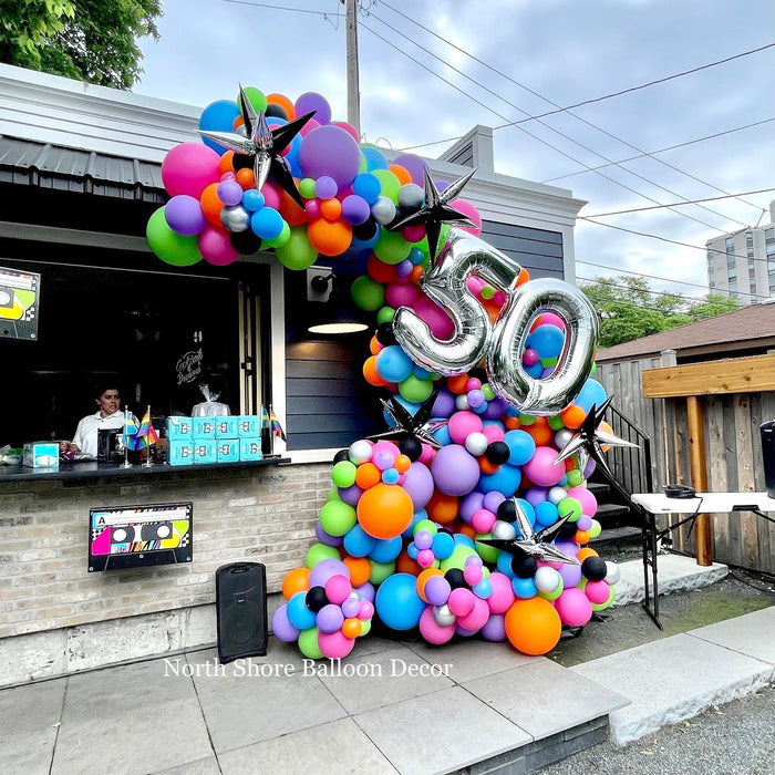 Spiked 50th Anniversary Corporate Garland Display