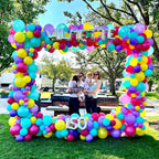 Athletic Event Photo-Op, Classic Balloon Arch & Organic Puffs