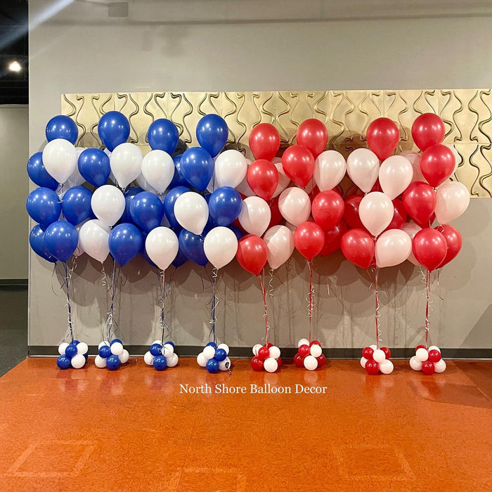 Red White and Blue Helium Balloon Bouquets