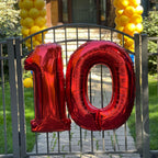 Baseball 10th "Happy Birthday" Party Garland & Numbers