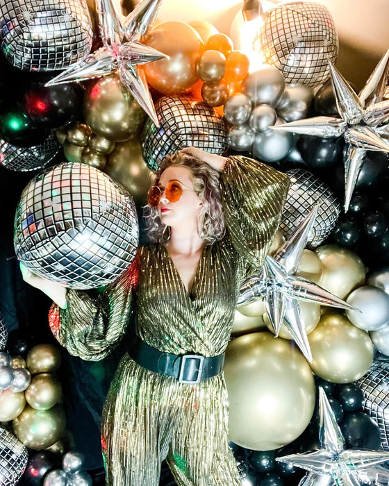 Disco Party Demi Balloon Arch & Photoshoot