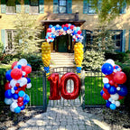 Baseball 10th "Happy Birthday" Party Garland & Numbers