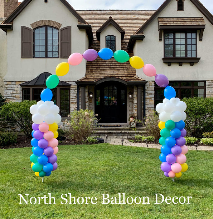 Easter Egg String of Pearls Balloon Arch — North Shore Balloon Decor