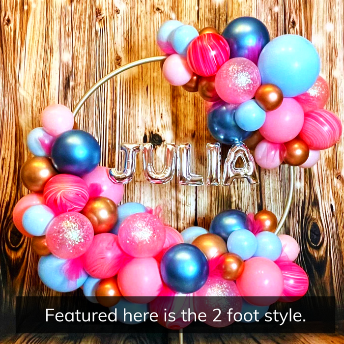 Balloon Name Hoops