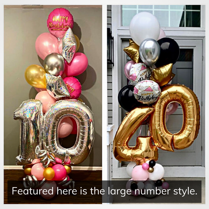 Large Number Helium Balloon Bouquets